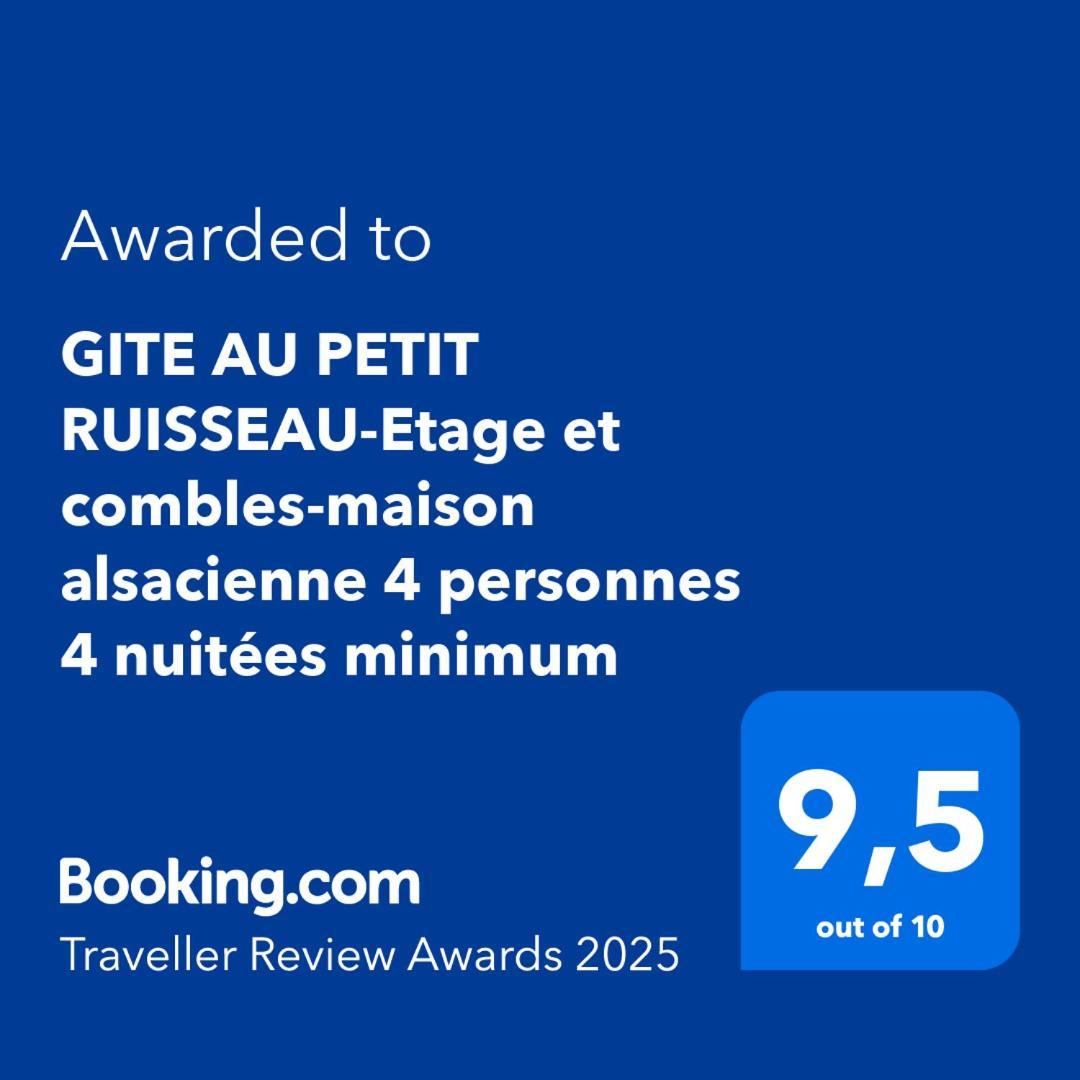 Au Petit Ruisseau-etage Et Combles-maison Alsacienne 4 Personnes 4 Nuitees Minimum Ferienhaus Langensoultzbach